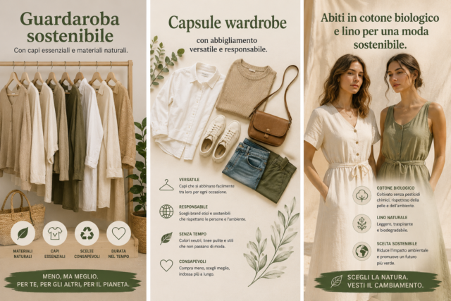 Moda sostenibile: come creare un guardaroba versatile e responsabile